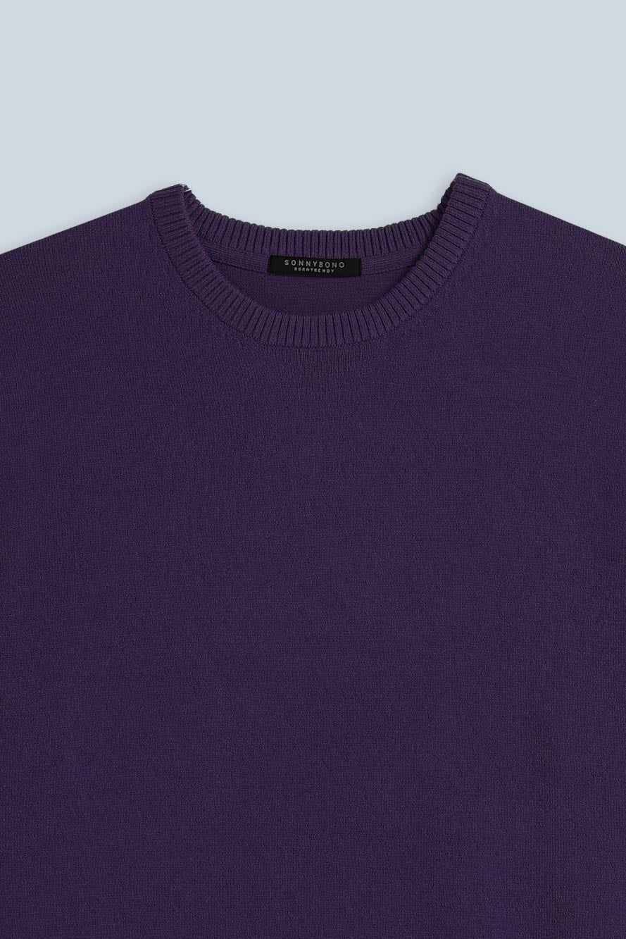 MAGLIA GIROCOLLO CASHMERE LIKE VIOLA