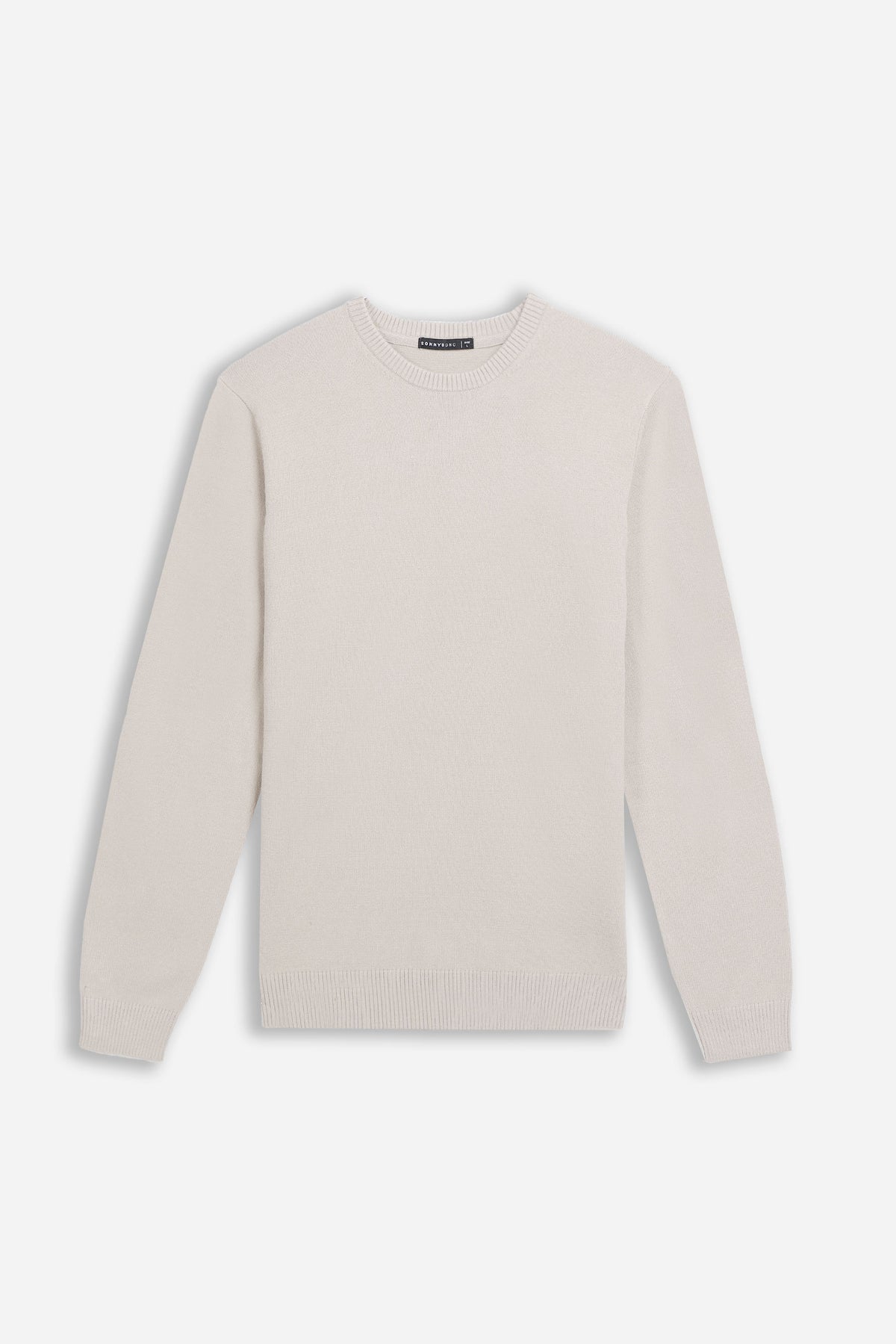 MAGLIA GIROCOLLO CASHMERE LIKE BEIGE CHIARO - Sonnybono