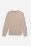 MAGLIA GIROCOLLO CASHMERE LIKE BEIGE SCURO - Sonnybono