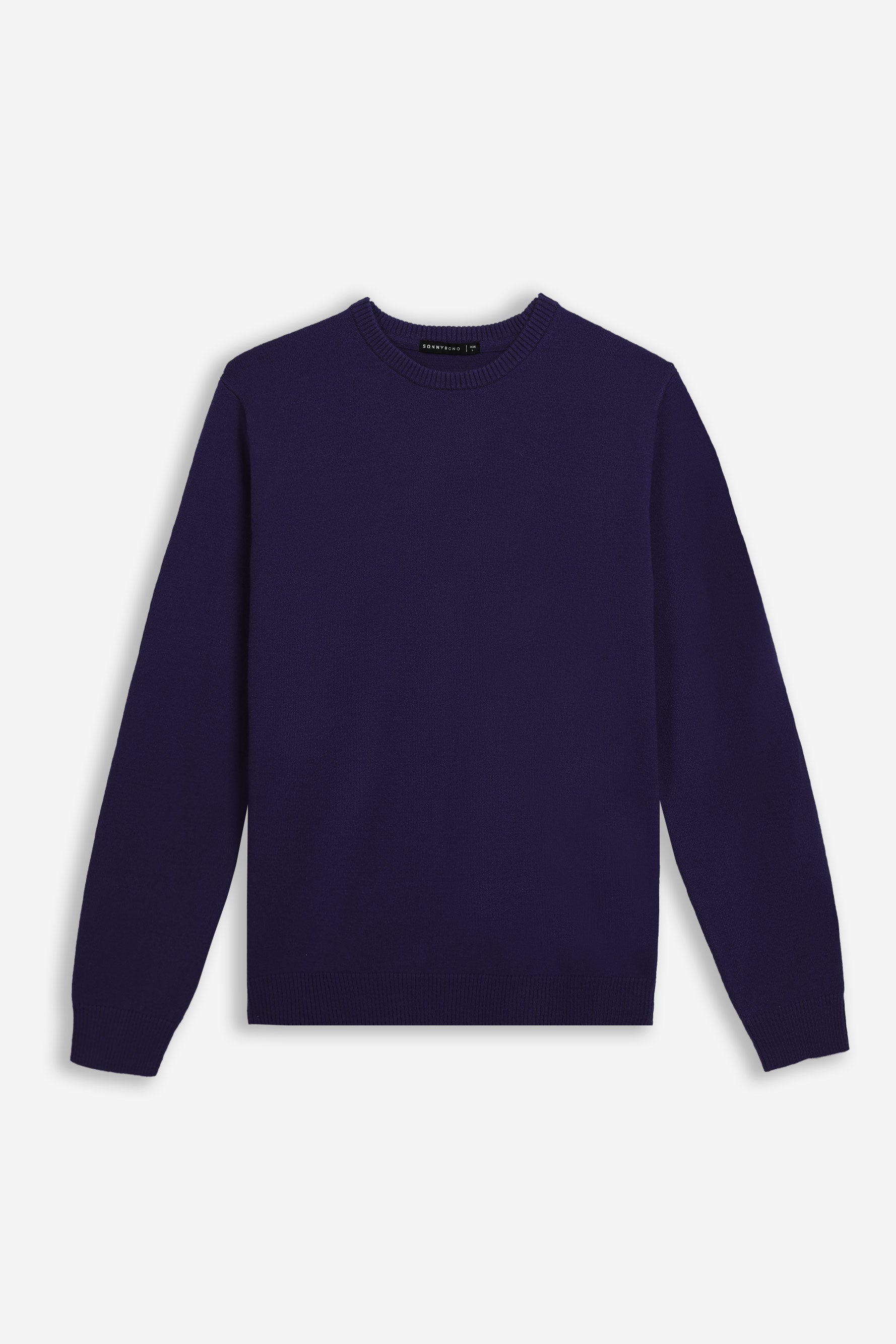 MAGLIA GIROCOLLO CASHMERE LIKE INDACO - Sonnybono