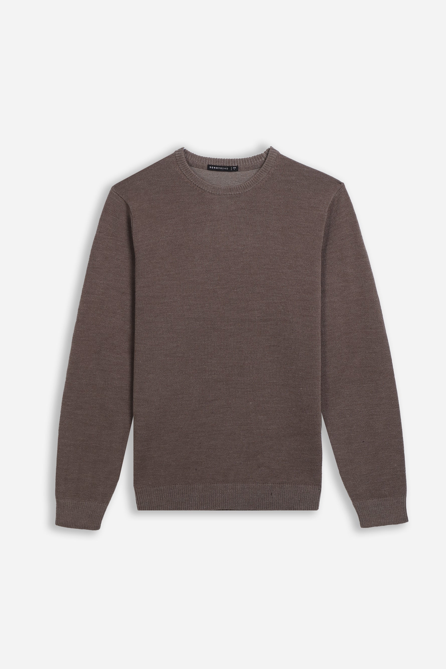 MAGLIA GIROCOLLO CASHMERE LIKE TORTORA - Sonnybono