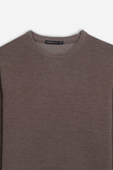 MAGLIA GIROCOLLO CASHMERE LIKE TORTORA - Sonnybono