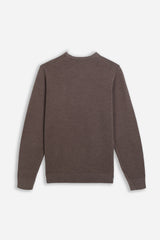 MAGLIA GIROCOLLO CASHMERE LIKE TORTORA - Sonnybono