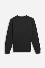 MAGLIA GIROCOLLO CASHMERE LIKE NERO - Sonnybono