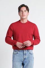 MAGLIA GIROCOLLO CASHMERE LIKE RUBINO