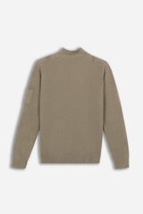 MAGLIA CON COLLO CON BOTTONI SASSO