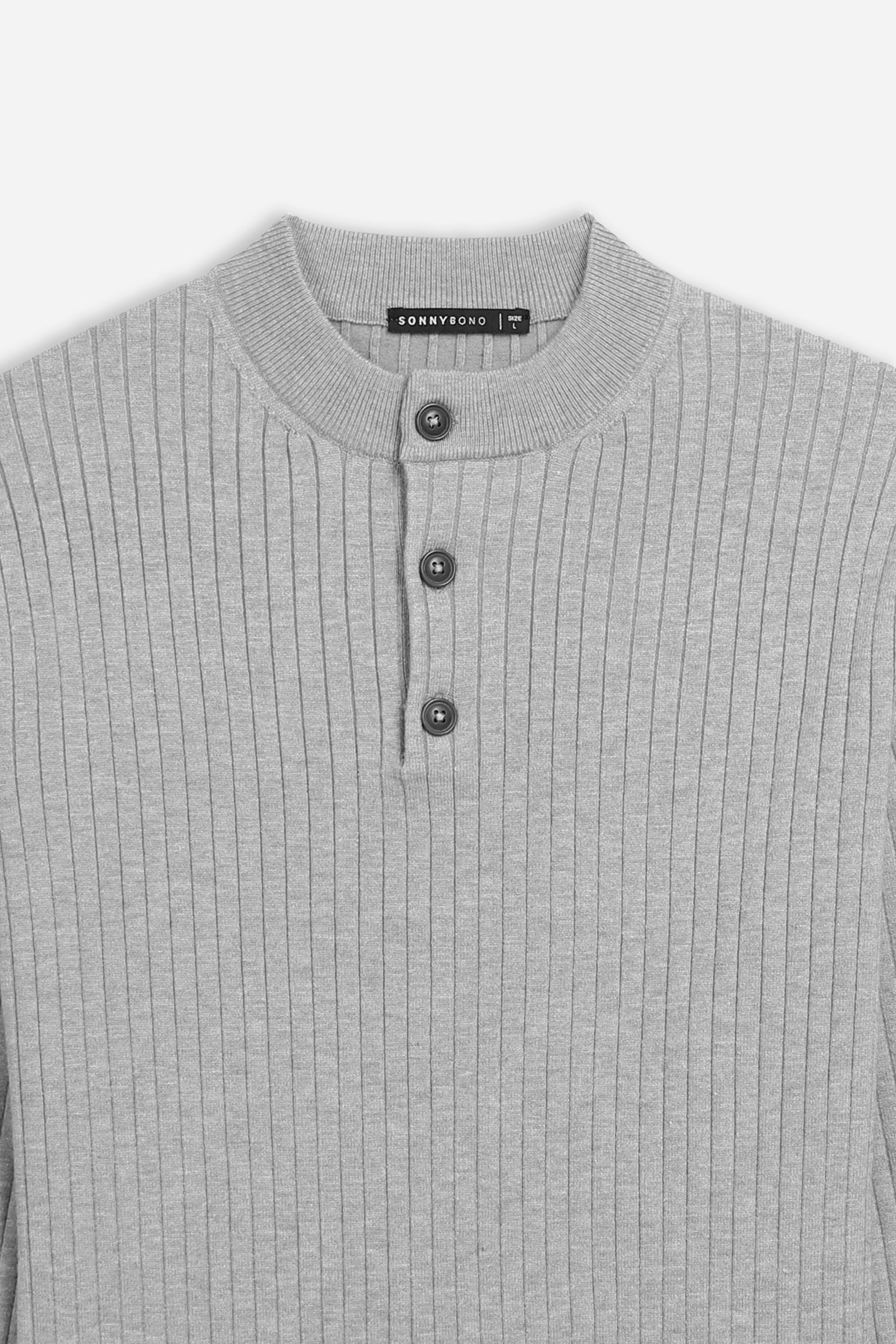 MAGLIA SERAFINO A COSTE GRIGIO CHIARO