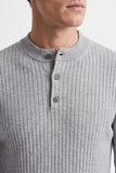MAGLIA SERAFINO A COSTE GRIGIO CHIARO
