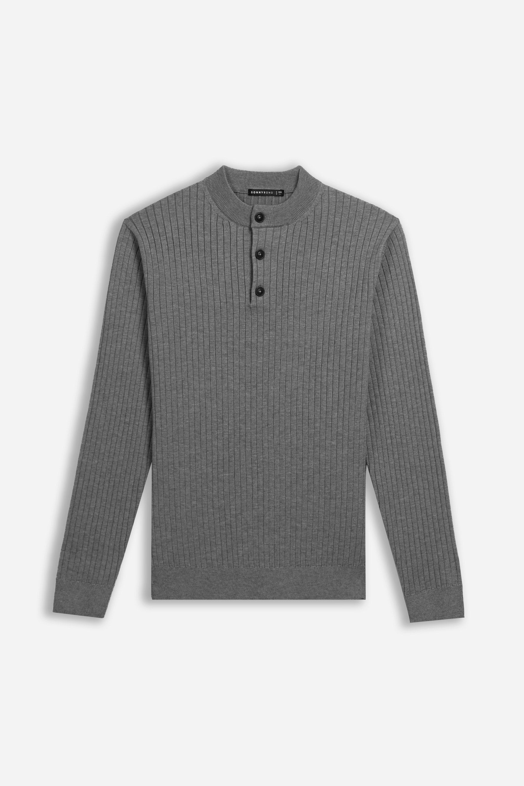 MAGLIA SERAFINO A COSTE GRIGIO MEDIO