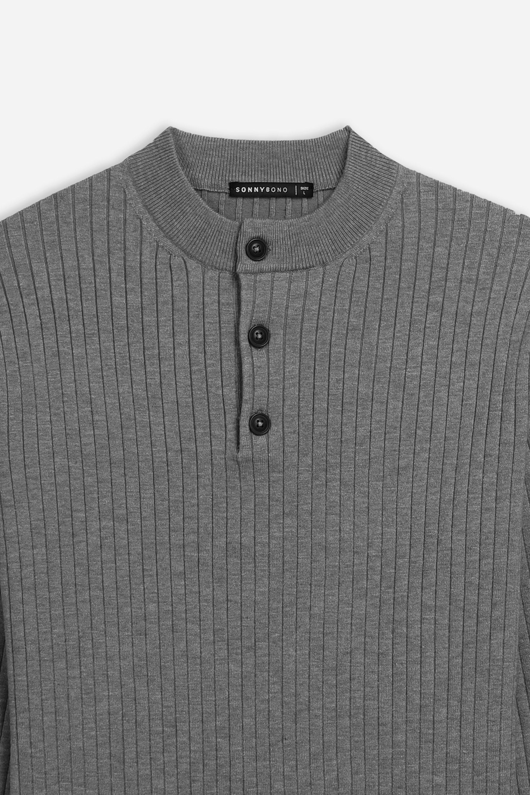 MAGLIA SERAFINO A COSTE GRIGIO MEDIO