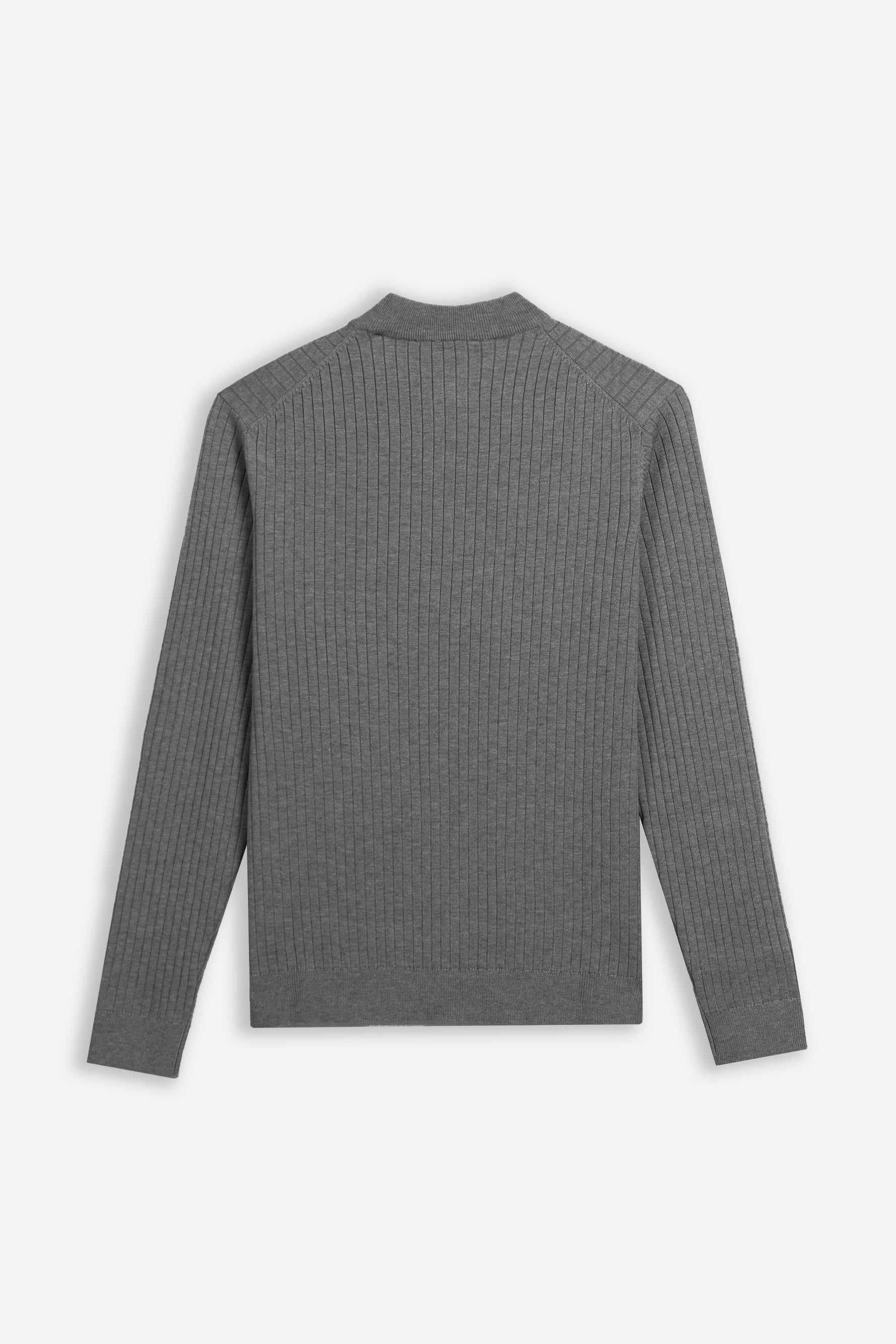 MAGLIA SERAFINO A COSTE GRIGIO MEDIO