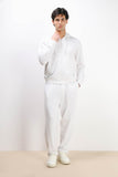 PANTALONE FELPA CON COULISSE AL FONDO BIANCO