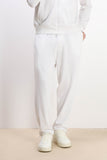 PANTALONE FELPA CON COULISSE AL FONDO BIANCO