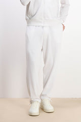 PANTALONE FELPA CON COULISSE AL FONDO BIANCO