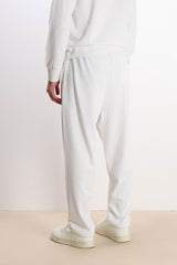 PANTALONE FELPA CON COULISSE AL FONDO BIANCO