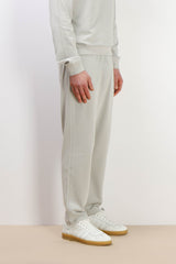 PANTALONE FELPA CON COULISSE AL FONDO GRIGIO GHIACCIO