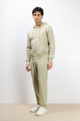 PANTALONE FELPA CON COULISSE AL FONDO KAKI