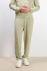 PANTALONE FELPA CON COULISSE AL FONDO KAKI