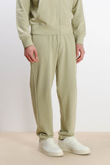PANTALONE FELPA CON COULISSE AL FONDO KAKI
