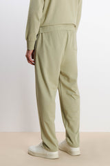 PANTALONE FELPA CON COULISSE AL FONDO KAKI