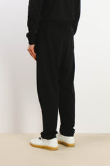 PANTALONE FELPA CON COULISSE AL FONDO NERO