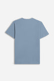 T-SHIRT COLLO A GOCCIA IN SLUB AVION 