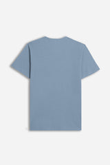 T-SHIRT COLLO A GOCCIA IN SLUB AVION 