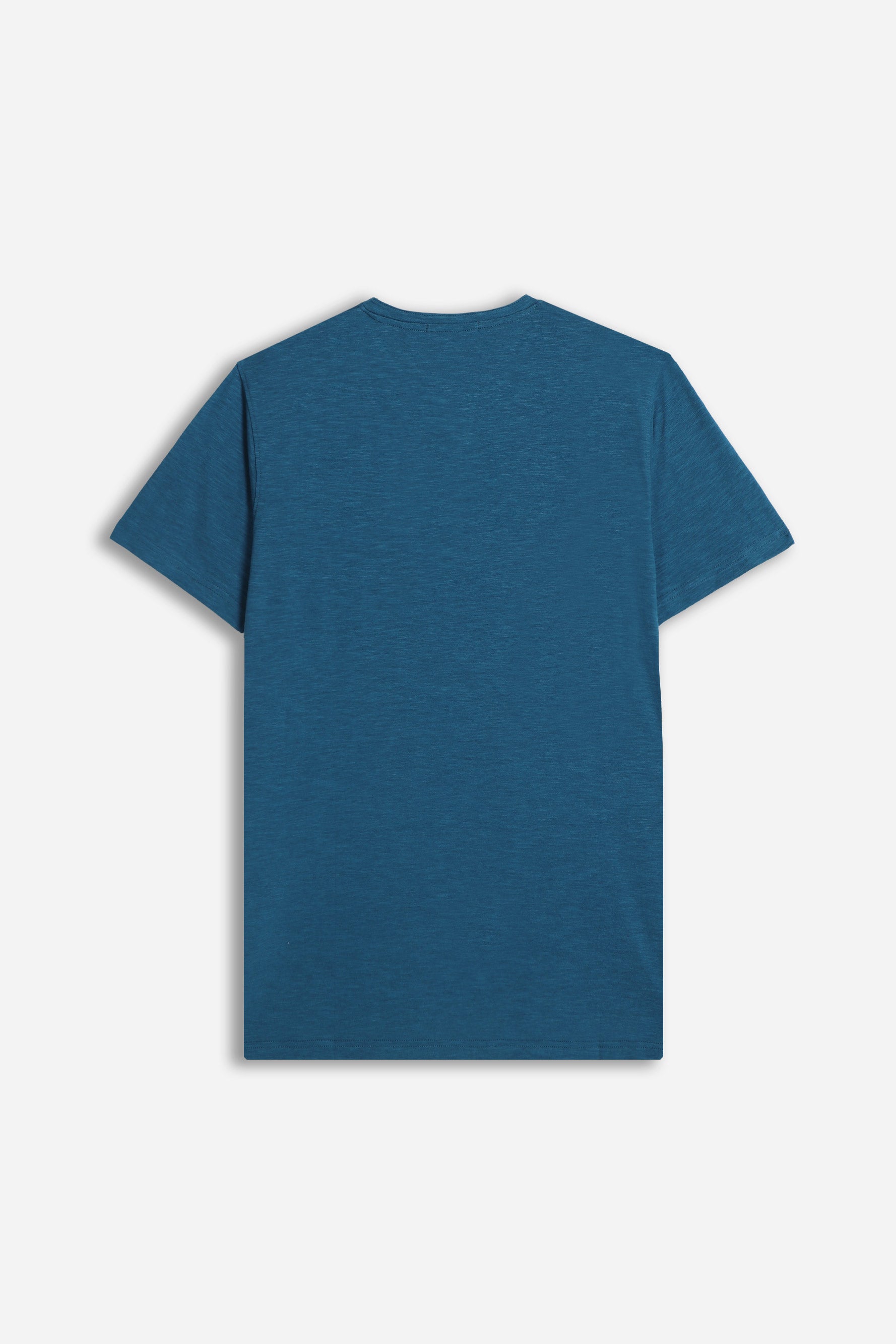 T-SHIRT COLLO A GOCCIA IN SLUB OTTANIO 