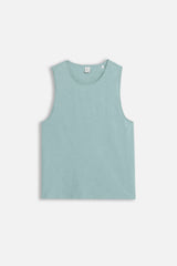 T-SHIRT SMANICATA COTONE SLUB POLVERE