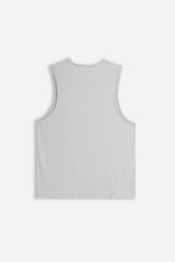 T-SHIRT SMANICATA IN COTONE SLUB GRIGIO GHIACCIO
