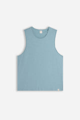 T-SHIRT SMANICATA IN COTONE SLUB POLVERE