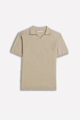 POLO IN MAGLINA FILATO SLUB BEIGE