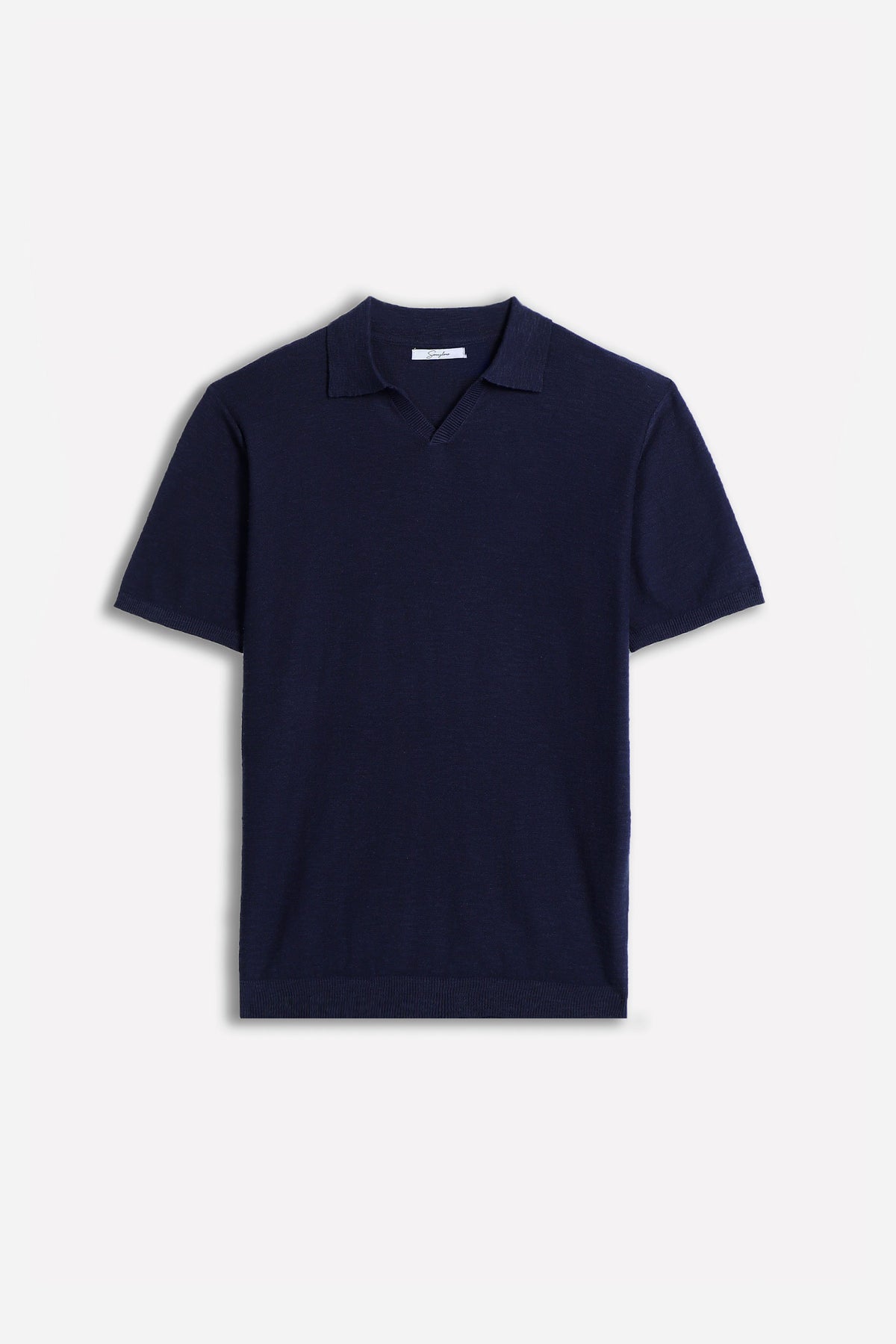 POLO IN MAGLINA FILATO SLUB BLEU
