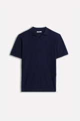 POLO IN MAGLINA FILATO SLUB BLEU