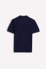 POLO IN MAGLINA FILATO SLUB BLEU