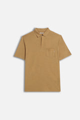 POLO SLUB CON BOTTONI BISCOTTO
