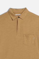 POLO SLUB CON BOTTONI BISCOTTO