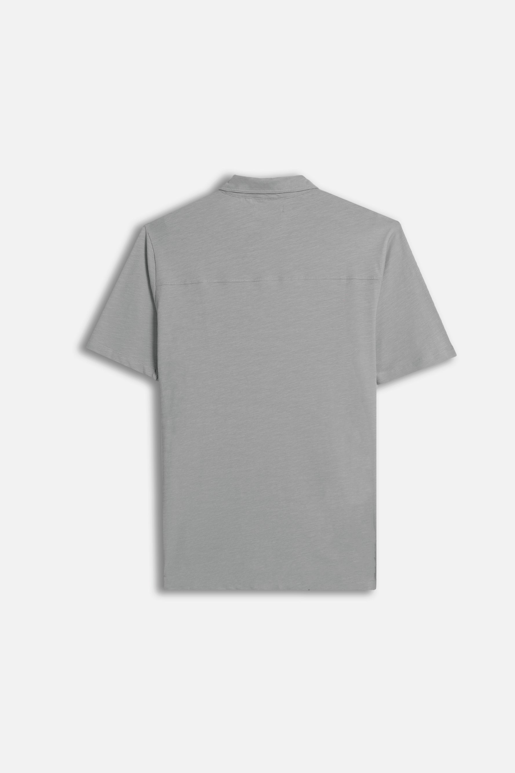 POLO SLUB CON BOTTONI GRIGIO MEDIO