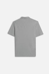 POLO SLUB CON BOTTONI GRIGIO MEDIO