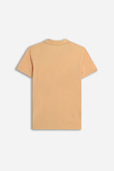 POLO SLUB CON COLLO DERBY ALBICOCCA