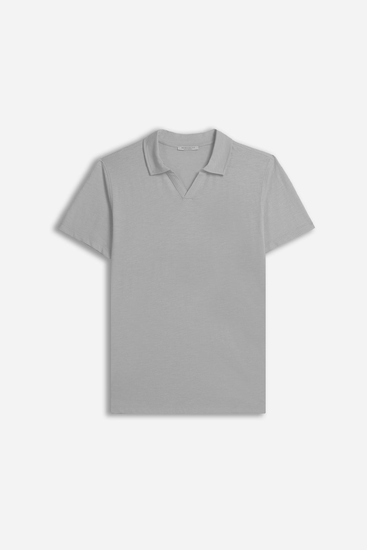 POLO SLUB CON COLLO DERBY GRIGIO SCURO