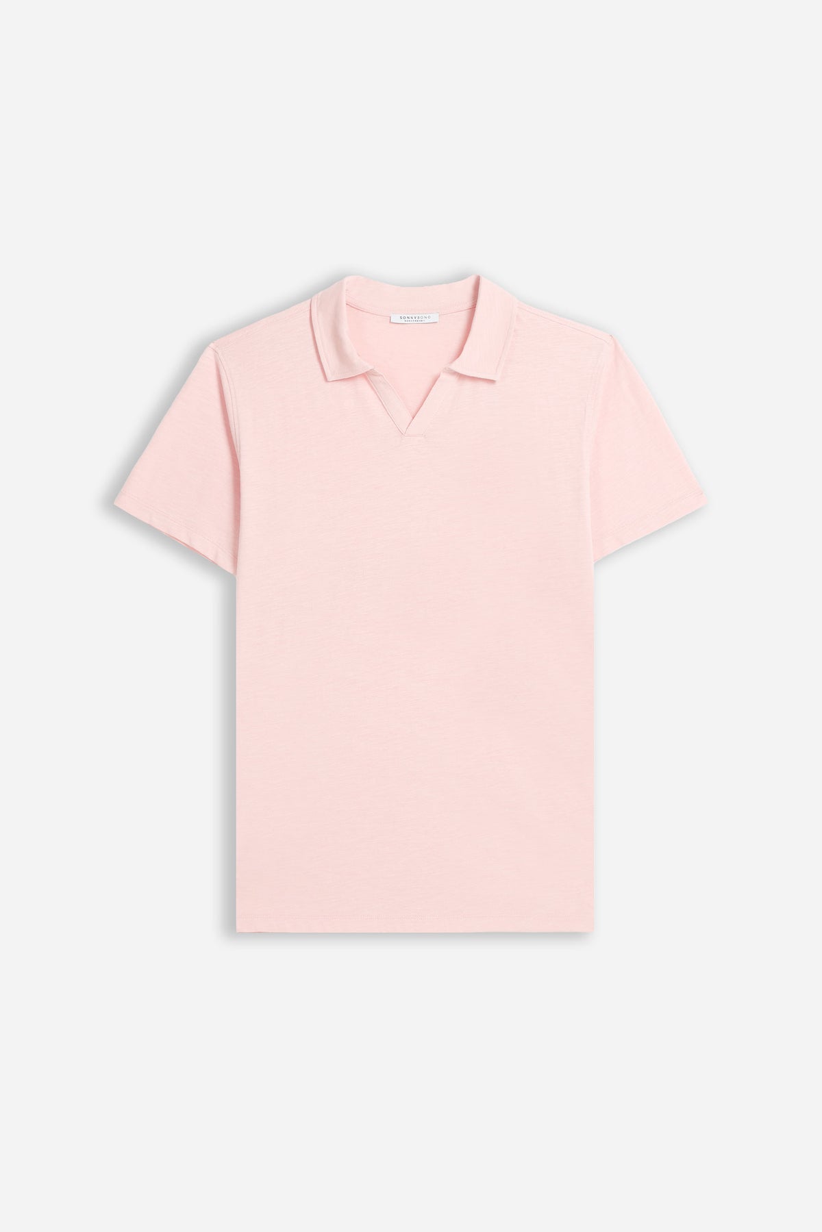 POLO SLUB CON COLLO DERBY ROSA