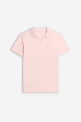 POLO SLUB CON COLLO DERBY ROSA