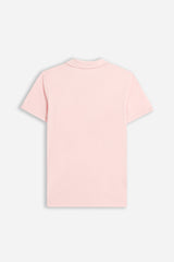 POLO SLUB CON COLLO DERBY ROSA