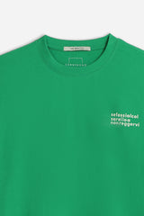 T-SHIRT CON STAMPA PICCOLA VERDE