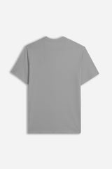 T-SHIRT GIROCOLLO BASIC GRIGIO MEDIO