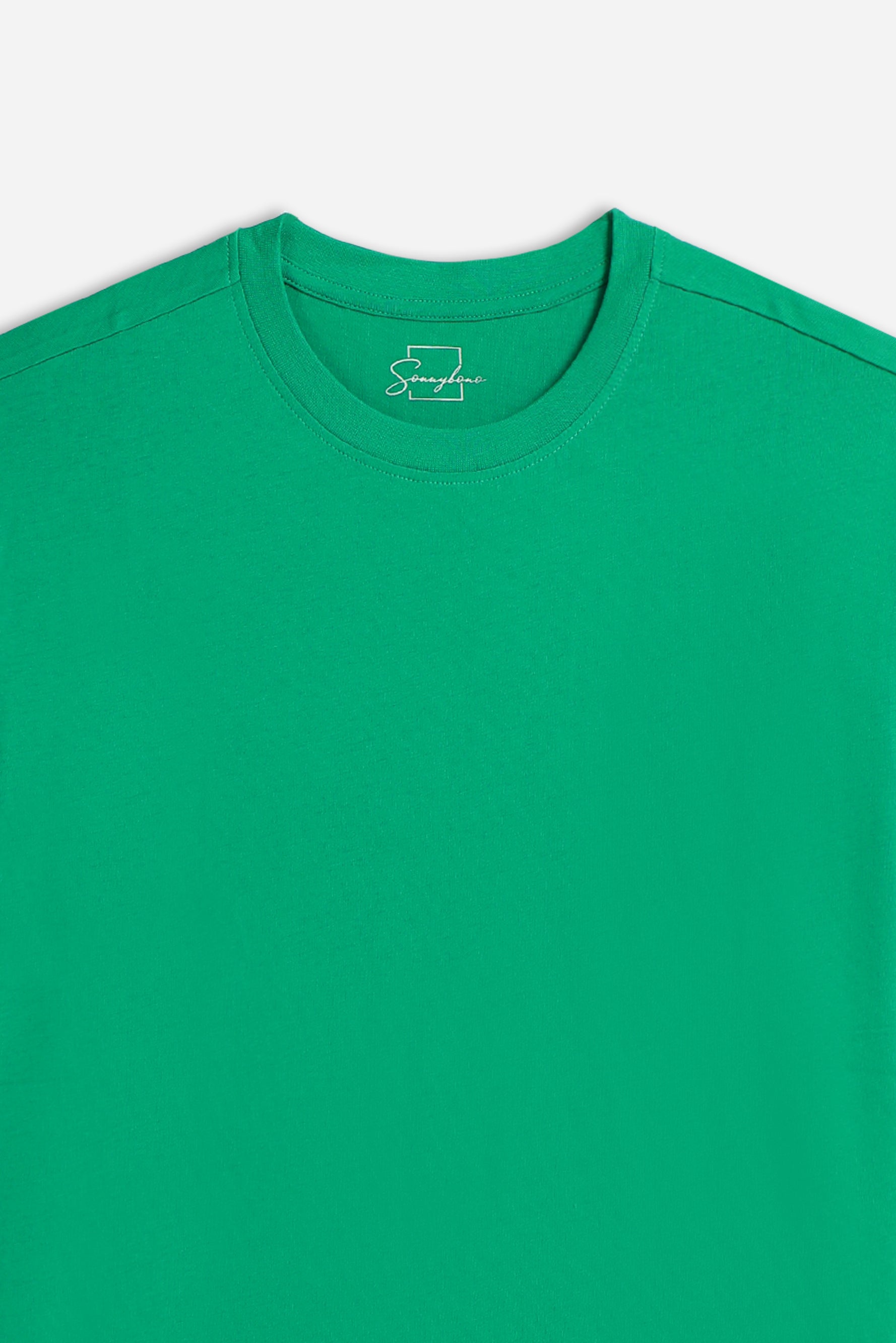 T-SHIRT GIROCOLLO BASIC VERDE