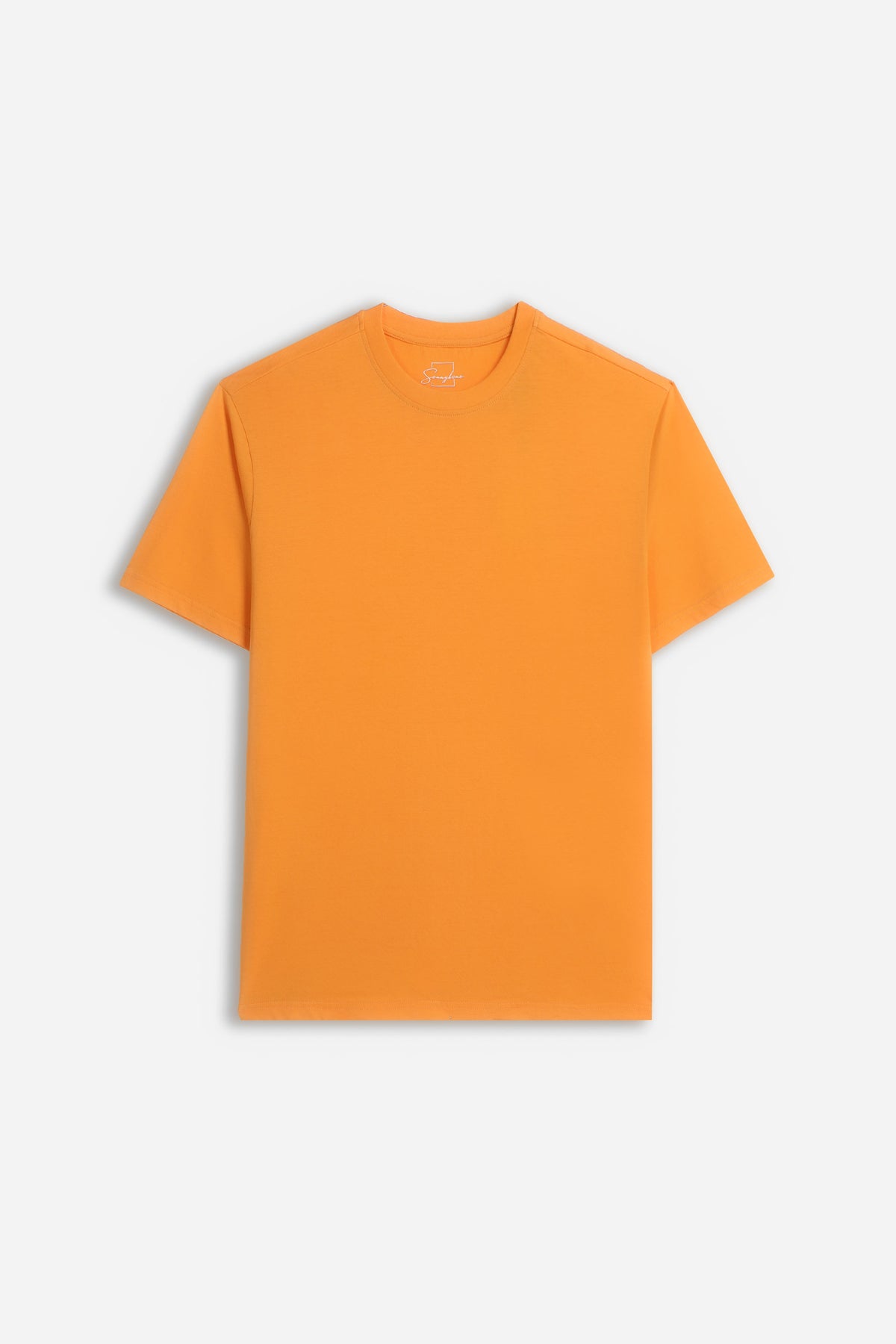 T-SHIRT GIROCOLLO BASIC ARANCIO