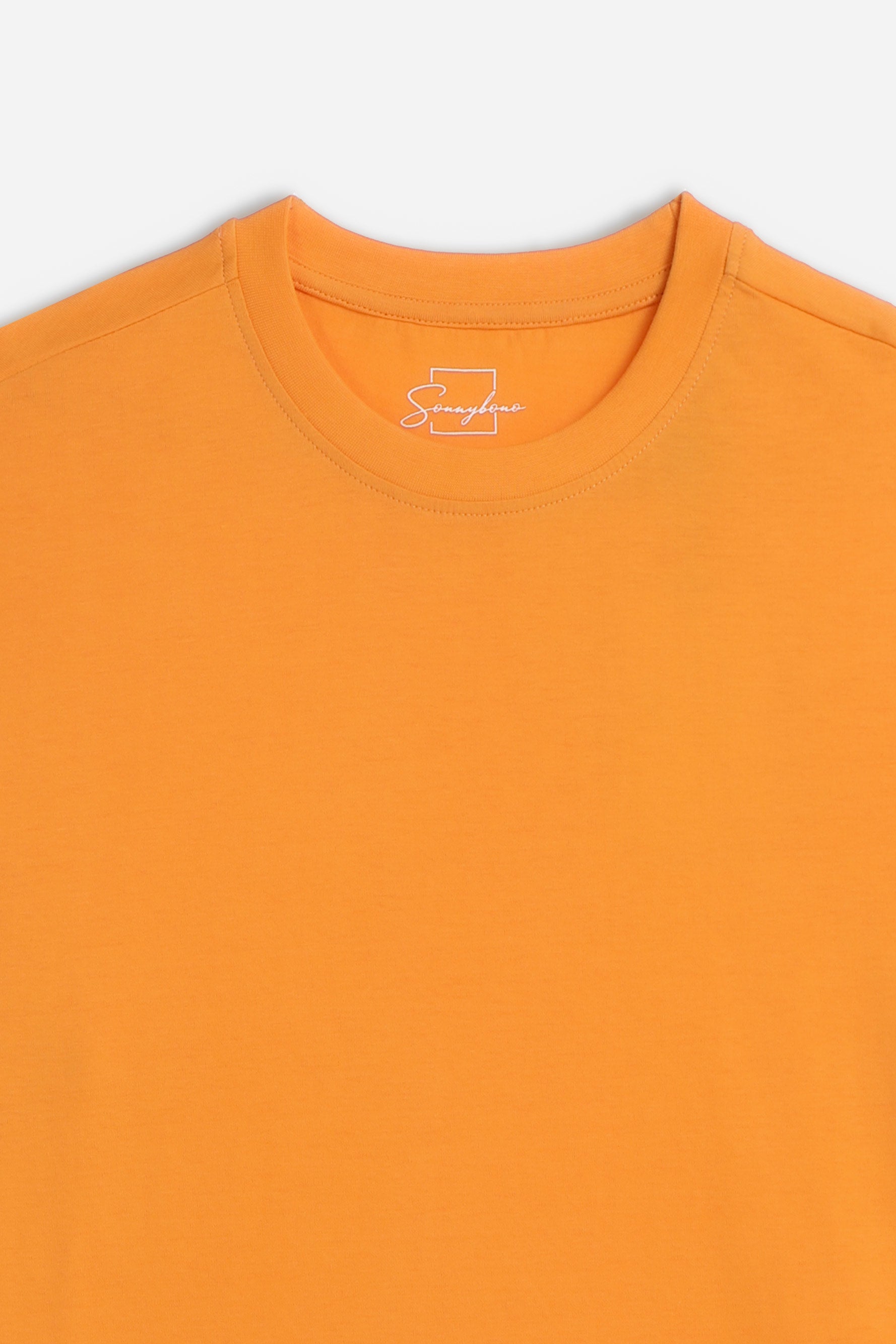 T-SHIRT GIROCOLLO BASIC ARANCIO