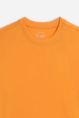 T-SHIRT GIROCOLLO BASIC ARANCIO